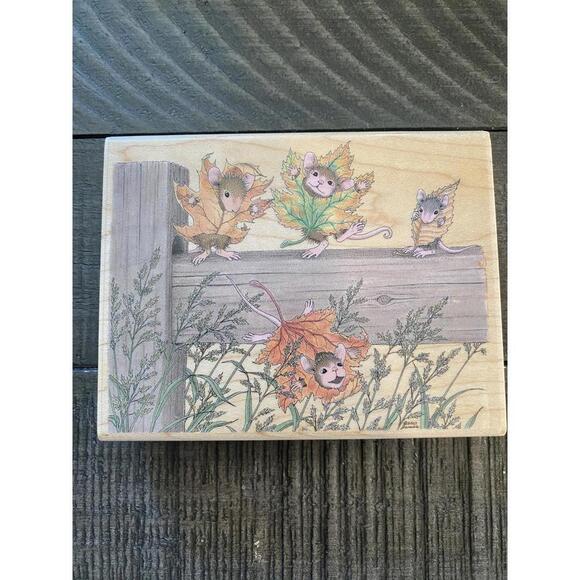 Other - House Mouse Autumn Wardrobe 2007 wood block rubber stamp